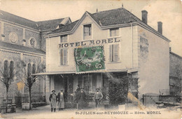 CPA 01 SAINT JULIEN SUR REYSSOUZE HOTEL MOREL (cpa Rare - Zonder Classificatie