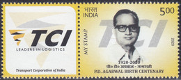 India - My Stamp New Issue 22-12-2020  (Yvert 3389) - Nuovi