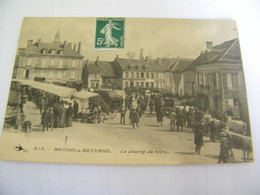 CPA - Brinon Sur Beuvron (58) - Le Champ De Foire- Café Du Commerce - 1915 - SUP (FM 32) - Brinon Sur Beuvron