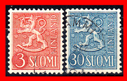 FINLANDIA – ( SUOMI ) TIMBRES. AÑO 1954 -  ESCUDO NACIONAL - Used Stamps