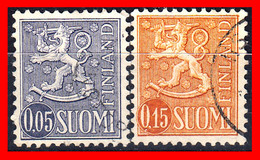 FINLANDIA – ( SUOMI ) TIMBRES. AÑO 1954 -  ESCUDO NACIONAL - Used Stamps
