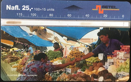 ARUBA  -  CURACAO - SETEL  - Floating Market -  Nafi. 25,  -  100 + 15 Units - Aruba