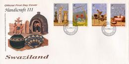 Swaziland - 1995 Handicrafts FDC # SG 646-649 - Swaziland (1968-...)