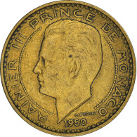 Monnaie, Monaco, Rainier III, 10 Francs, 1950, TTB, Aluminum-Bronze - 1949-1956 Francos Antiguos