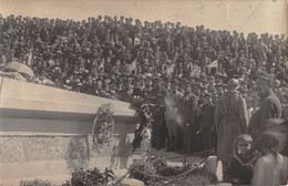 CPA MACEDOINE VELES 1919 MONUMENT AUX MORTS INAUGURATION (cliché N°2 - Macedonia Del Nord