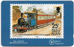 Isle Of Man - GPT - Stamps On Blue - I.O.M.R. Hutchinson - 4IOMD - 1989, 8.376ex, Used - Isla De Man