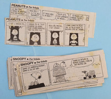 Snoopy / Peanuts 33 Planches Strips Parues Dans France Soir Dans Les Années 1990 - Schulz - Disegni Originali