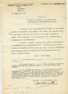Correspondance.occupation Française Rhénanie Ruhr Allemagne.haut Commissariet République Française Provinces Du Rhin. - Documenti