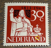 Nederland - MAST - 810 PM - 1963 - Plaatfout - Postfris - Wit Streepje In 2e N Van NEDERLAND - Plaatfouten En Curiosa