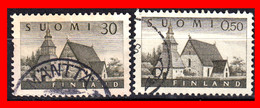 FINLANDIA – ( SUOMI ) TIMBRES. AÑO 1956 – IGLESIA DE LAMMI - Used Stamps