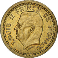 Monnaie, Monaco, 2 Francs, Undated (1943), Poissy, SUP, Cupro-Aluminium - 1922-1949 Louis II