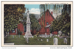 Old Saint John's Church Hampton Virginia 1934 - Hampton