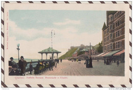 5AH2225  QUEBEC DUFFERIN TERRACE PROMENADE ET CITADEL  2  SCANS - Québec - La Citadelle