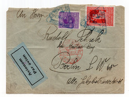 1931 KINGDOM OF YUGOSLAVIA, CROATIA, ZAGREB TO GERMANY COVER, AIRMAIL - Poste Aérienne