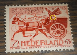 Nederland - MAST - 422 P3 - 1943 - Plaatfout - Postfris - Open Lantaarn - Errors & Oddities