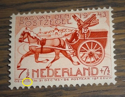 Nederland - MAST - 422 PM1 - 1943 - Plaatfout - Postfris - Bruinrood Puntje Onder GELDIG - Errors & Oddities