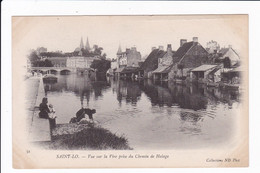 52 - SAINT-LO - Vue Sur La Vire Prise Du Chemin De Halage - Saint Lo