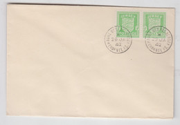 Jersey 1942 Pair ½d Arms On Clean FDC Postmarked 'Sub Postoffice' Havre Des Pas - Jersey
