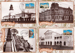 Australia 1992 Desert Gold Set Of 4 Postcards Maximum Cards - Maximum Cards