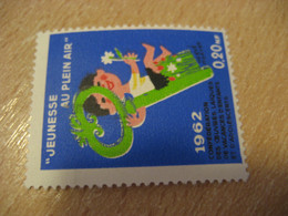 1962 Jeunesse Au Plein Air Vacances Enfants Adolescents Children Young FRANCE Vignette Poster Stamp Label - Other