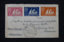 ST PIERRE ET MIQUELON - Enveloppe De St Pierre Pour Le Canada En 1942 Avec Contrôle Postal - L 104266 - Cartas