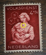 Nederland - MAST - 424 PM3 - 1944 - Plaatfout - Postfris - Punt Aan Rand Van De Jurk - Errors & Oddities