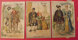 3 Images Chromo. Chocolat Vinay. Costumes. Vers 1880 - Altri
