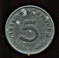 Germany 5 Reichpfennig 1940, Letter A - 5 Reichspfennig