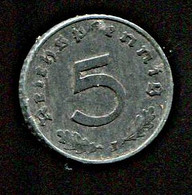 Germany 5 Reichpfennig 1941, Letter J - 5 Reichspfennig