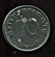 Germany 10 Reichpfennig 1943, Letter A - 10 Reichspfennig