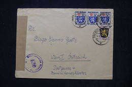 ALLEMAGNE - Enveloppe De Freiburg ( Zone Française ) Pour Wien En 1946 Avec Contrôle Postal - L 104279 - French Zone