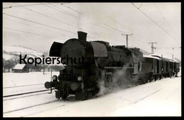 ALTE POSTKARTE GRÖBMING DAMPFLOK 52.798 ÖBB MIT HILFSZUG STEIERMARK SCHNEE Österreich Austria Ansichtskarte Cpa Postcard - Gröbming