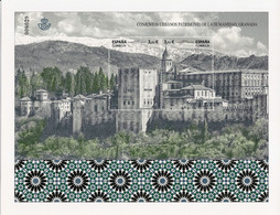 2017-PRUEBA OFICIAL Nº 134 Y 135- 2 PRUEBAS DE ARTISTA Conjuntos Urbanos Patrimonio De La Humanidad. Granada - Calcograf - Prove & Ristampe