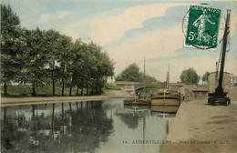 Aubervilliers * Péniches Batellerie * Pont De Stains * Grue Péniche Barge Chaland - Aubervilliers
