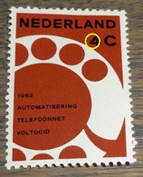 Nederland - MAST - 771 PM - 1962 - Plaatfout - Postfris - Gebroken Punt Van Cijfer 4 - Variétés Et Curiosités