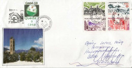 Lettre Andorre Envoyée En Belgique (Provincie Limburg), Pendant épidémie Covid19, Return To Sender. Deux Photos - Covers & Documents