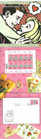 Norway 2003 Valentin Day   Mi 1462 MNH Sheet And FDC Single In Folder - Cartas & Documentos