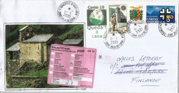 TAMPERE (Finland),unclaimed Letter From Andorra, To Tampere, Return To Sender, During Epidemic Covid19 - Briefe U. Dokumente