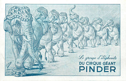 Le Groupe D'éléphants Du Cirque Géant PINDER * CPA Illustrateur * éléphant Cirque Circus Pinder - Cirque