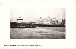 SOUTH PARADE PIER, SOUTHSEA FROM THE SEA, HAMPSHIRE, ENGLAND. UNUSED POSTCARD Ah8 - Portsmouth