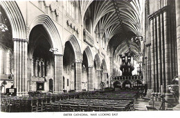 THE NAVE LOOKING EAST, EXETER CATHEDRAL, EXETER, DEVON, ENGLAND. UNUSED POSTCARD Ah9 - Exeter
