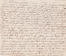 18e Siècle ?  Généralité De Limoges - Sombre Affaire Mention Prêtre Jean Plaignaud - 2 Pages Pliées - Manuscritos