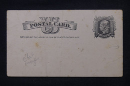 ETATS UNIS - Entier Postal Avec Repiquage Commercial Au Verso De New York -  L 104358 - ...-1900