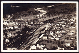 1925 Gelaufene Foto AK Aus Erstfeld Mit Bahnhof Areal. - Erstfeld