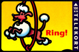 SCHEDA TELEFONICA PHONECARD DENMARK JUMPING DOG - RING! 1204 COME FOTO - Dänemark