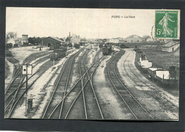 CPA - PONS - La Gare - Vue Intérieure - Trains - Pons