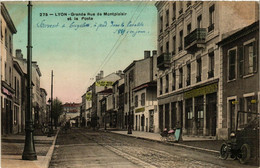 CPA AK LYON - Grande Rue De Montplaisir Et La Poste (470378) - Lyon 8