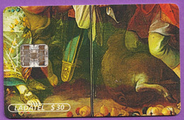 Telecarte °_ Mexique-Peinture De Miguel Cabrera-Biombo N° 4-$30- R/V 1368 - Mexiko