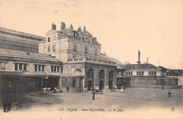 012541 "BORGOGNE - DIJON - GARE DIJON VILLE" ANIMATA, TIMBRO HOTEL MOROT 19 2. CART NON  SPED - Bourgogne