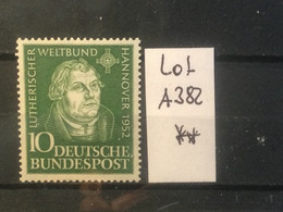 BUNDESREPUBLIK 149 LUTHER. POSTFRISCH ** MNH A382 - Sonstige & Ohne Zuordnung